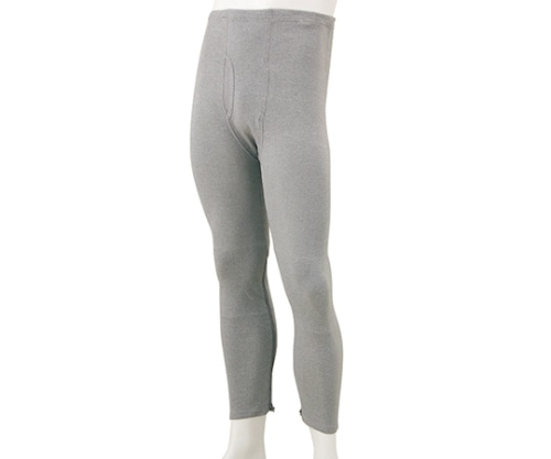 ケアファッション 紳士裾ファスナー付タイツ グレー M 01917 1枚（ご注文単位1枚）【直送品】