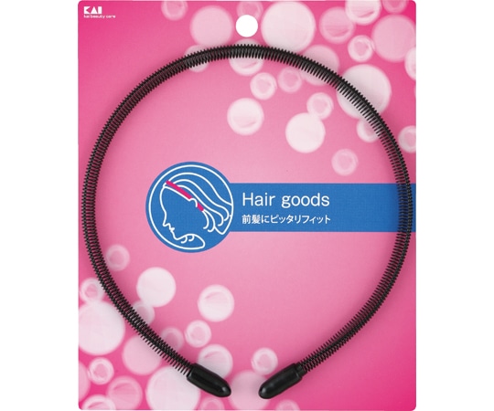 貝印 SS スプリングカチューシャ 黒 #000HL0148 1個（ご注文単位1個）【直送品】