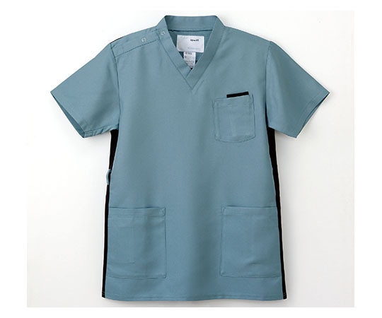 ナガイレーベン ウェア （スクラブ男女兼用） ミストグリーン/L RT-5062 1枚（ご注文単位1枚）【直送品】