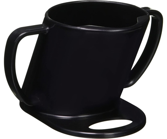 T&M 飲みやすい､飲ませやすいカップ 日本製 ブラック  1個（ご注文単位1個）【直送品】