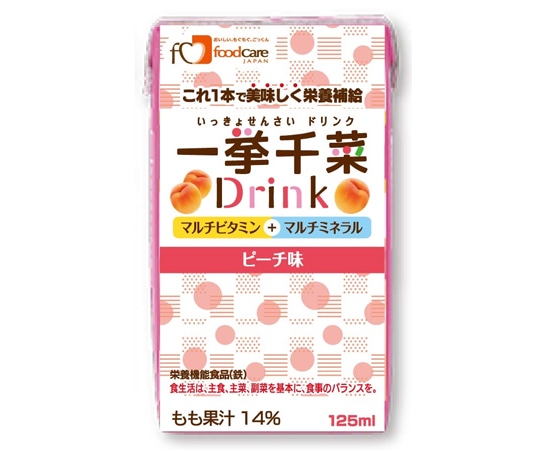 フードケア 一挙千菜 ピーチ味 125mL 36本入 1箱(ご注文単位1箱)【直送品】