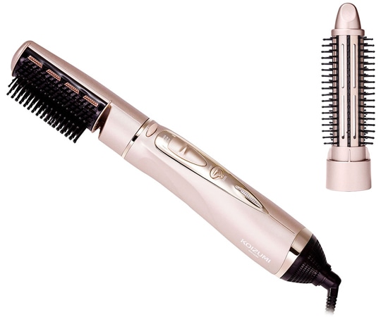 コイズミ マイナスイオンカーリングドライヤー 700W ブラシ2種 KHC5230N 1台（ご注文単位1台）【直送品】
