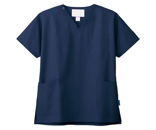 フォーク スクラブ(男女兼用・ジアスクラブRジャケット)ネイビー SS 7070SC-7(SS) 1枚(ご注文単位1枚)【直送品】