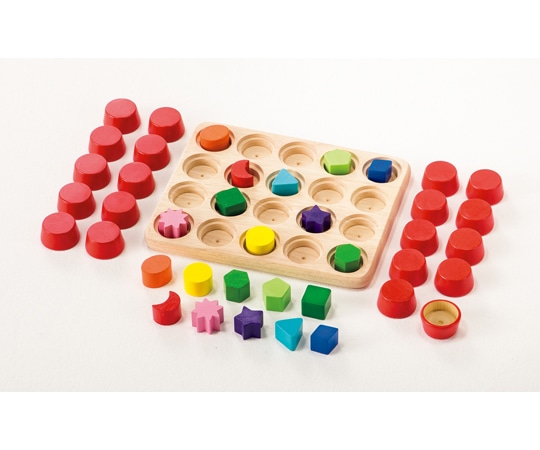 マスセット 色と形合わせ遊び 60864 1個（ご注文単位1個）【直送品】