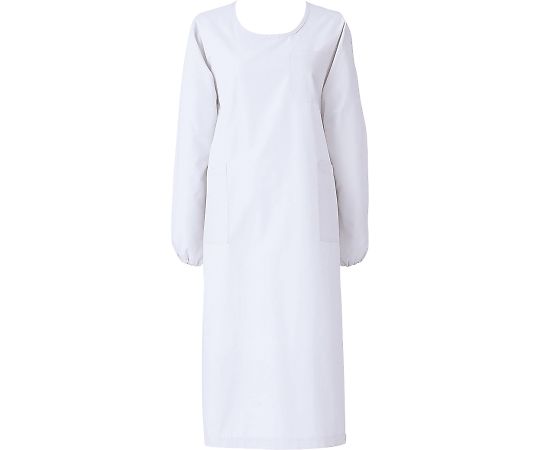 KAZEN 予防衣 長袖 白 5L 139-30 5L 1枚（ご注文単位1枚）【直送品】