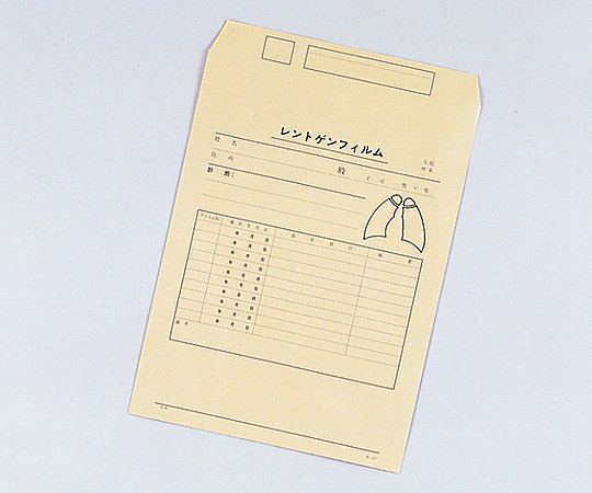 アズワン 耳付レントゲン袋 265×325+35mm 100枚入 273四切 1袋（ご注文単位1袋）【直送品】