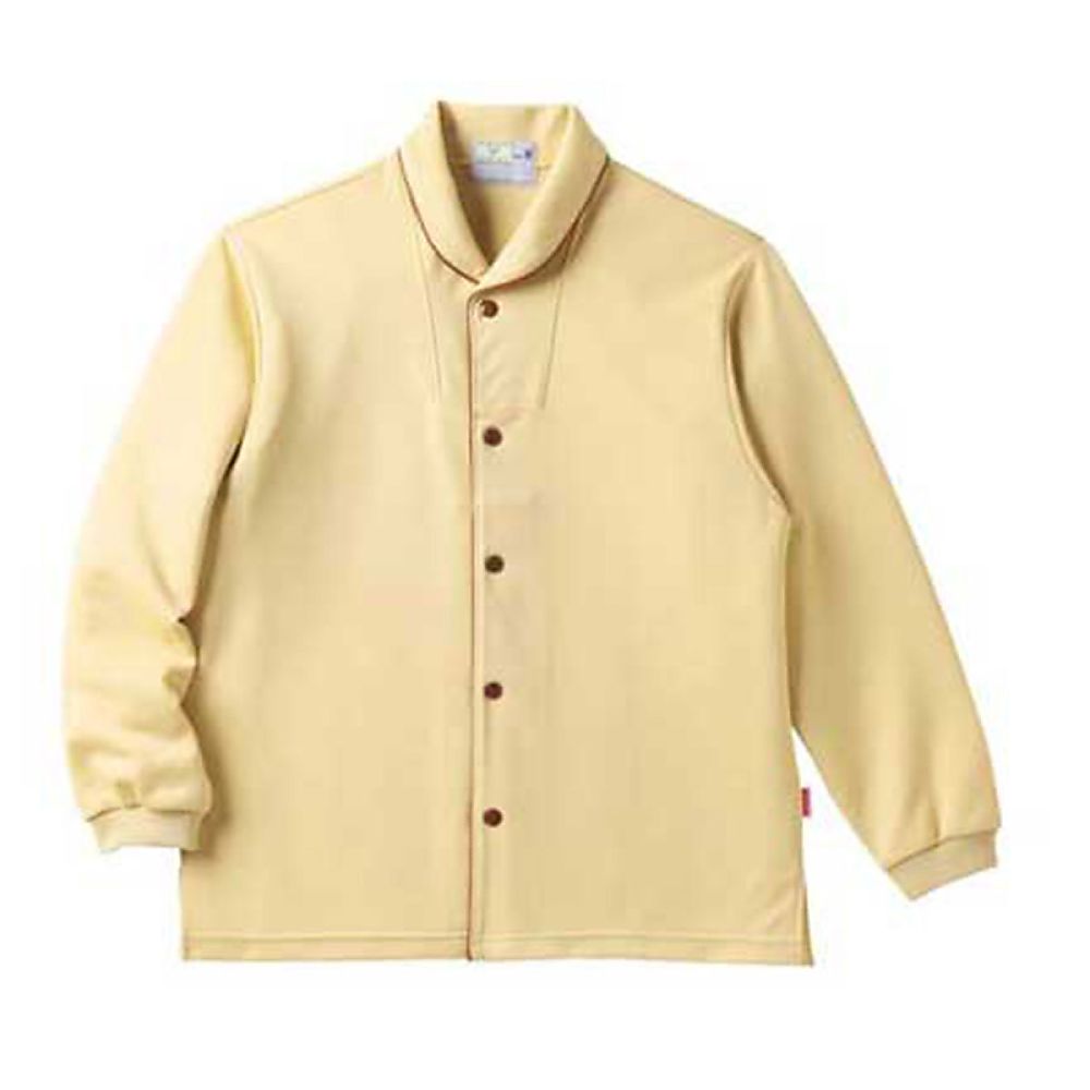 KIRAKU（トンボ） 前開きシャツ マスタード LL（身丈72cm） CR836-35 LL 1枚（ご注文単位1枚）【直送品】