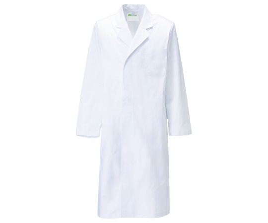 KAZEN メンズ診察衣S型長袖 白 3L 110-20 3L 1枚（ご注文単位1枚）【直送品】