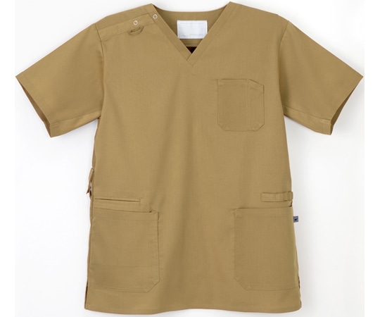 ナガイレーベン 男女兼用スクラブ ベージュ M SH-5317 1枚(ご注文単位1枚)【直送品】