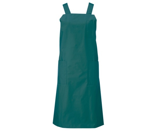 KAZEN 防水エプロン グリーン L 501-92 L 1枚(ご注文単位1枚)【直送品】