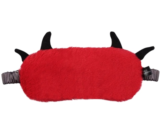 ビューティフルエンジェル 美ルル ふわもこホットアイマスク 小悪魔（レッド） KRD9007-Red 1個（ご注文単位1個）【直送品】