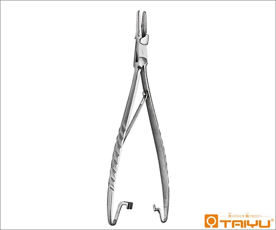 TAIYU(大祐医科工業) マッチウ持針器 仏式 チップ無 ハズシ 全長21cm TY-221L 1本(ご注文単位1本)【直送品】