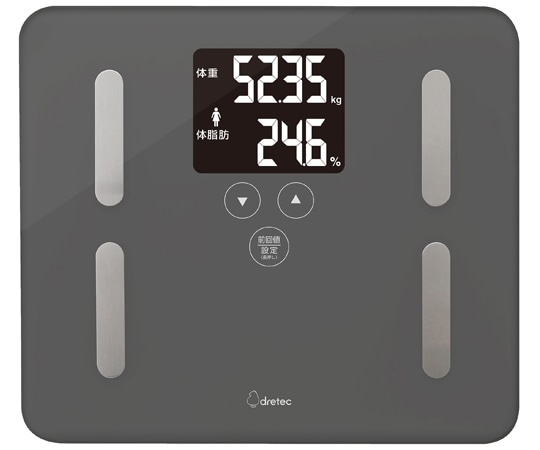 ドリテック 体重体脂肪計｢ドクター・スキャン｣ ダークグレ- BS-248DG 1台（ご注文単位1台）【直送品】