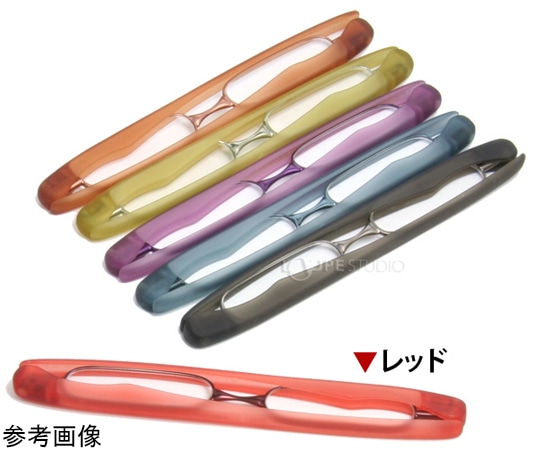 池田レンズ工業 老眼鏡 折りたたみ ポッドリーダー レッド +2.0 SG-01RD 1個(ご注文単位1個)【直送品】