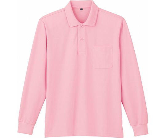 WHISEL(自重堂) 長袖ポロシャツ コーラル ピンク S 85864 1枚(ご注文単位1枚)【直送品】