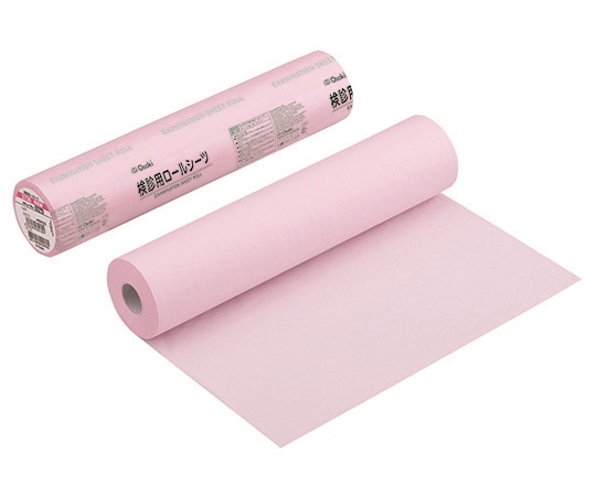 オオサキメディカル オオサキ検診用ロールシーツ 3730 ピンク 120回分  1巻（ご注文単位1巻）【直送品】