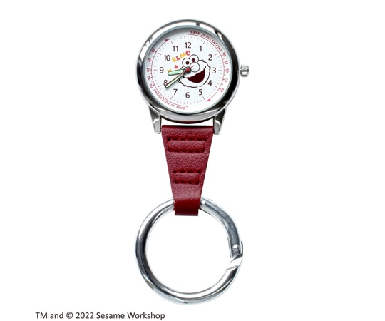 セントレディス セサミストリート カラビナ付きウォッチ（蓄光針） Elmo レッド ST-PS0001 1本（ご注文単位1本）【直送品】