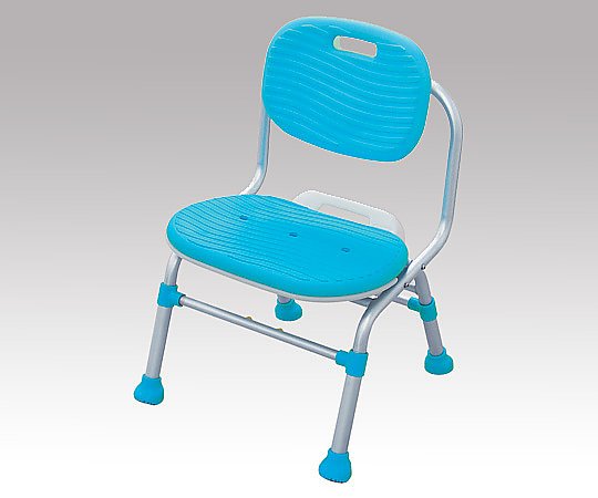 アズワン 折りたたみシャワーチェア （背付き） SC03 1脚（ご注文単位1脚）【直送品】