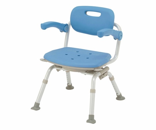 パナソニックエイジフリー シャワーチェアミドルSP回転おりたたみN ユクリア ブルー PN-L41221A 1個（ご注文単位1個）【直送品】