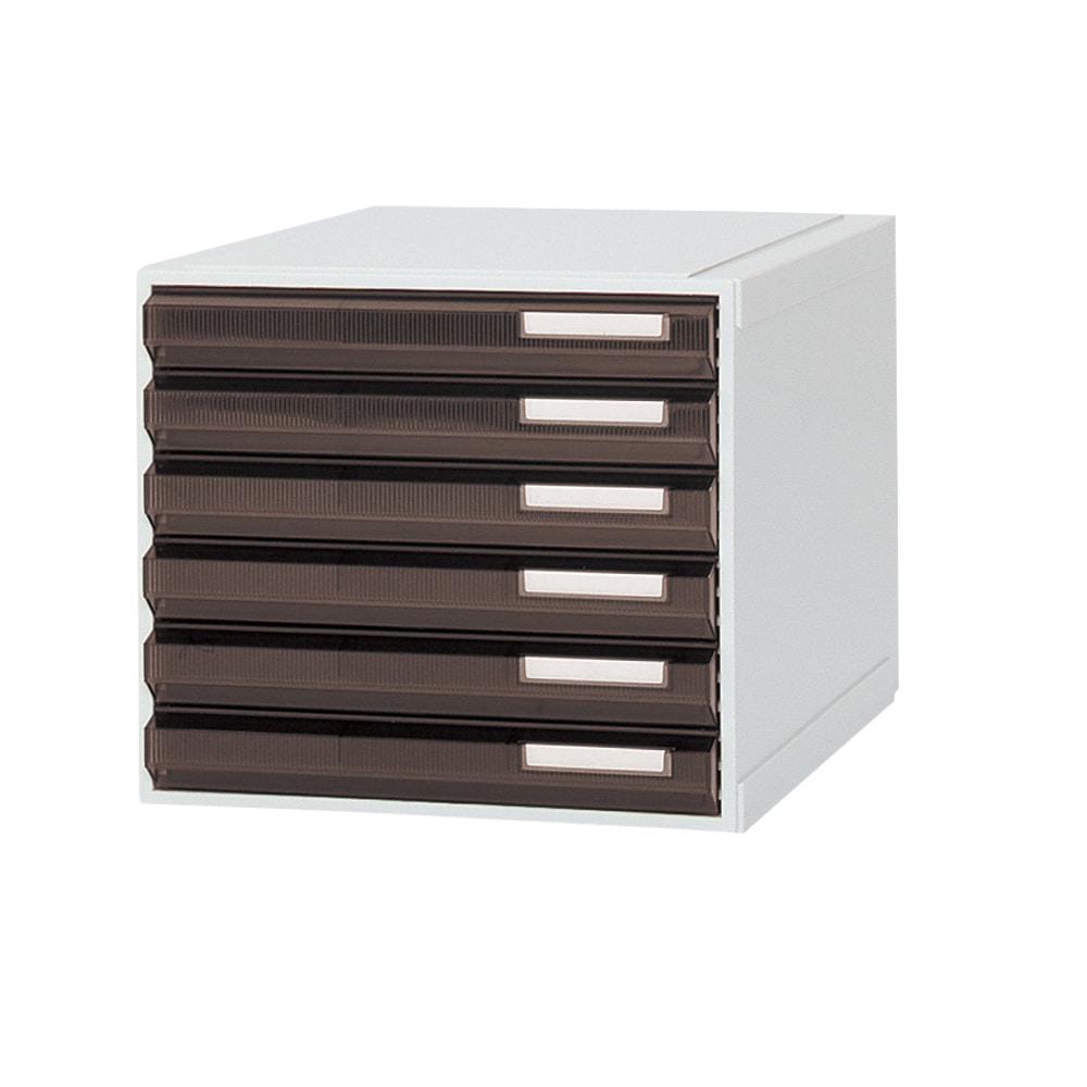 サカセ カセッター A3タイプ（引出6段）アンバー HA3-004 1個（ご注文単位1個）【直送品】