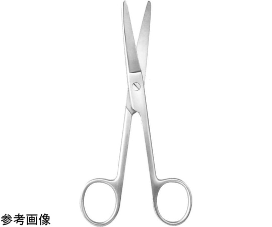 アズワン 外科剪刀 直 両側鈍 0-000-14 1本（ご注文単位1本）【直送品】