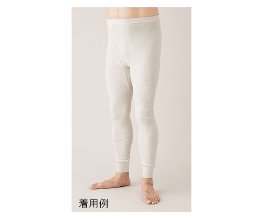 ハヤシ・ニット リブ調キルト 紳士ズボン下 1枚入 L ライトグレー 3326 1枚（ご注文単位1枚）【直送品】
