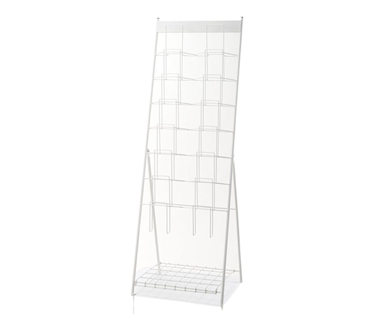 アズワン スマートカタログスタンド A4 2列7段 ホワイト 61-810-82-4 1台（ご注文単位1台）【直送品】