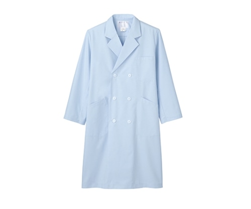 住商モンブラン 診察衣 メンズ 長袖W サックス 71-673 L 1枚（ご注文単位1枚）【直送品】