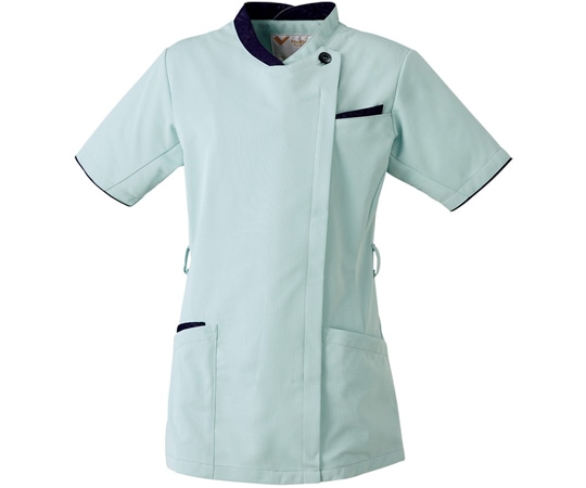 ミドリ安全 作業服 メディカルウェア ベルデクセル スクラブ VEM506上 オパールグリーン 3Lサイズ VEM506-UE-3L 1着（ご注文単位1着）【直送品】