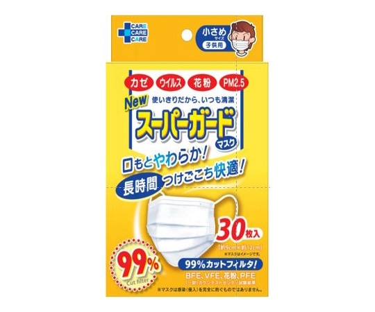 ティー・エイチ・ティー NEWスーパーガードマスク 小さめ 1ケース（30枚/箱×64箱入）  1ケース（ご注文単位1ケース）【直送品】