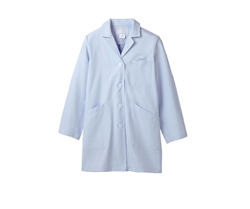 住商モンブラン 診察衣 レディス 長袖S サックス 71-083 M 1枚（ご注文単位1枚）【直送品】
