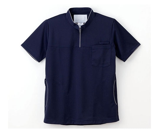 ナガイレーベン ニットシャツ ネイビー S CX5217 1枚（ご注文単位1枚）【直送品】