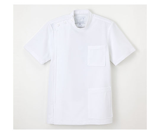 ナガイレーベン 男子横掛半袖 ホワイト S US82 1枚（ご注文単位1枚）【直送品】