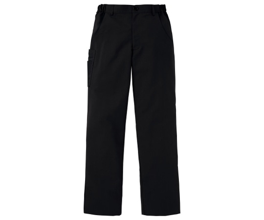 KAZEN 男女兼用パンツ ブラック 4L 175-99 4L 1枚（ご注文単位1枚）【直送品】