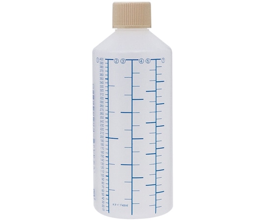 金鵄製作所 K投薬瓶 400mL セーフティキャップ 青色目盛 50本入 24250-085 1箱（ご注文単位1箱）【直送品】