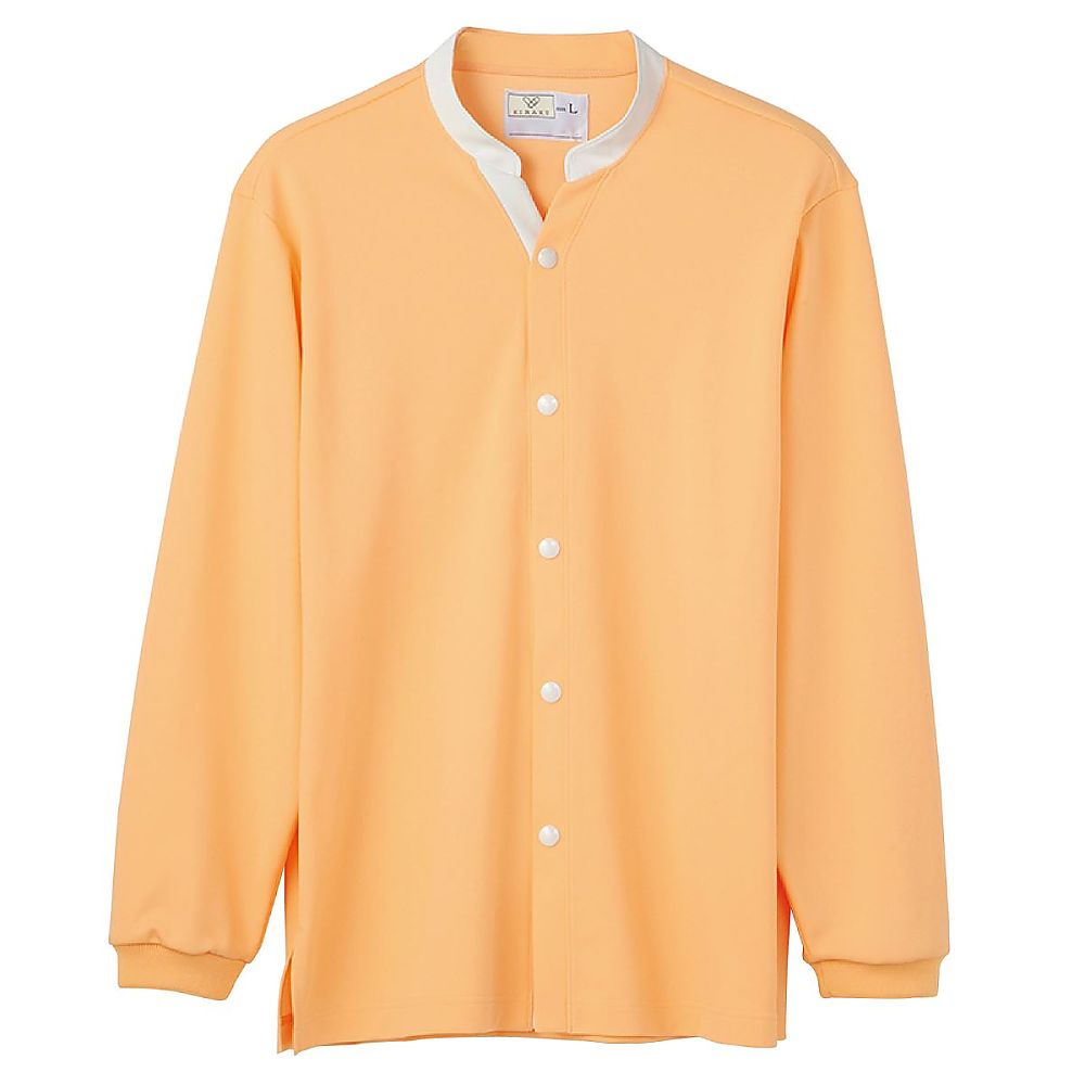 KIRAKU（トンボ） 前開きシャツ オレンジ L（身丈70cm） CV209-59 L 1枚（ご注文単位1枚）【直送品】