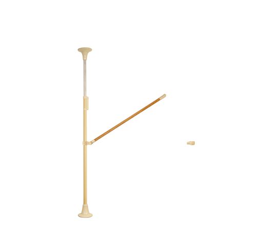 DIPPERホクメイ ベスポジBPZ 丸ベース ショート ト型 木手すり 跳ね上げ1200 セット BPZ-K5200-22 1個（ご注文単位1個）【直送品】