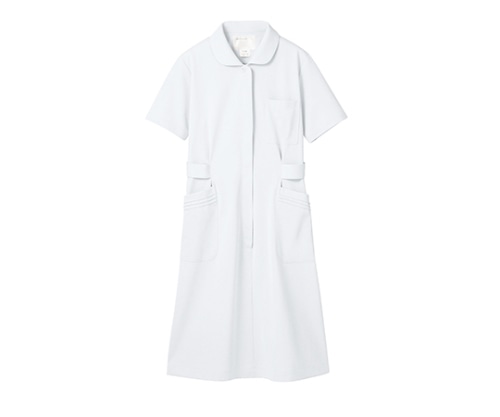 住商モンブラン ナースワンピース 半袖 白 73-1452 LL 1枚（ご注文単位1枚）【直送品】