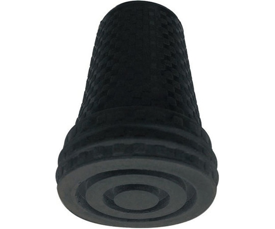 島製作所 杖ゴムキャップ 12mm 1セット（2個入） ブラック  1セット（ご注文単位1セット）【直送品】