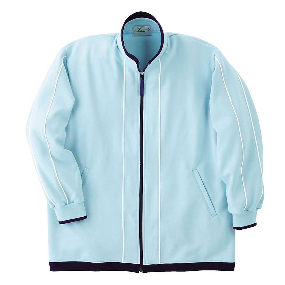 KIRAKU（トンボ） ハーフジャケット サックス 4L（身丈79cm） CR051-70 4L 1枚（ご注文単位1枚）【直送品】