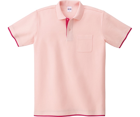 トムス ベーシックレイヤードポロシャツ ピンク×ホットピンク SS 195BYP 1着（ご注文単位1着）【直送品】