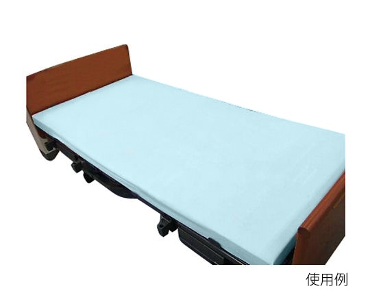 萬楽 ボックス型防水シーツ（全周ゴム付） サックス 85cm MR-2064 1枚（ご注文単位1枚）【直送品】