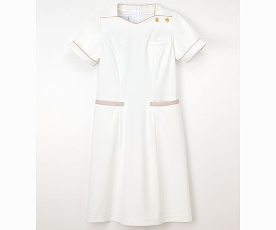 Beads Berry（ナガイレーベン） ワンピース オフホワイト L LH6287 1枚（ご注文単位1枚）【直送品】