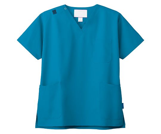 フォーク スクラブ(男女兼用・ジアスクラブRジャケット)ターコイズ 4L 7070SC-11(4L) 1枚(ご注文単位1枚)【直送品】