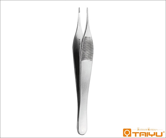 TAIYU（大祐医科工業） アドソンブラウン鑷子 併式 ダボ付 全長12.5cm TY-053D 1本（ご注文単位1本）【直送品】