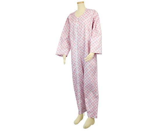 幸和製作所 介護用パジャマ テイコブエコノミー上下続き服 オレンジ L UW01 1枚（ご注文単位1枚）【直送品】