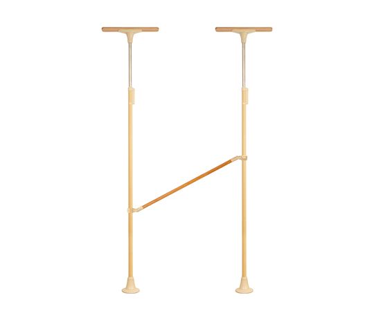 DIPPERホクメイ ベスポジBPZ Tベース ロング H型 木手すり 曲げ1200 セット BPZ-H2100-72 1個（ご注文単位1個）【直送品】