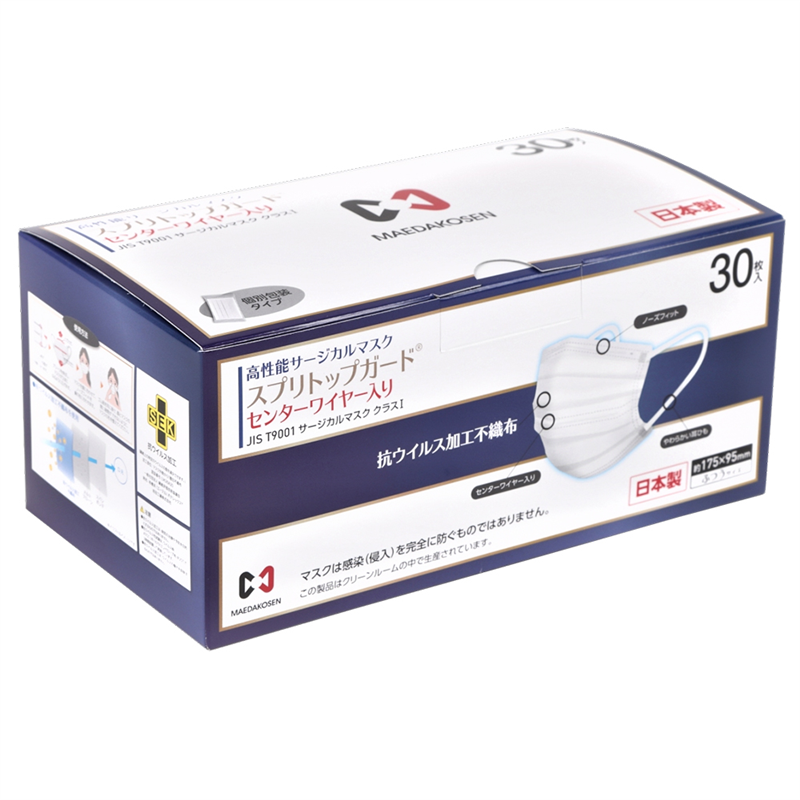 前田工繊 スプリトップ ガード 30枚×36箱入 S-MASK-3V-KOHOUSOU 1ケース(ご注文単位1ケース)【直送品】