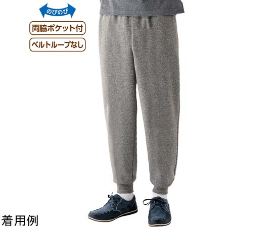ケアファッション 紳士おしりスルッとニットホッピングパンツ モカ L 820864 1枚（ご注文単位1枚）【直送品】