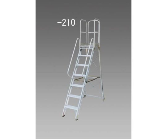 アズワン 1200mm/4段 （手すり付）踏台 EA903XB-120 1台（ご注文単位1台）【直送品】